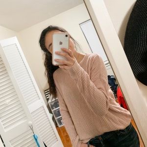 Blush pink BRANDY MELVILLE sweater like new!